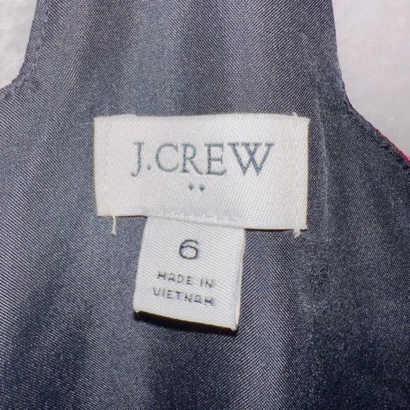 J. Crew AL504 Women's Size 6 Tropical Floral Print Scalloped Trim Cami Tank Top - Picture 3 of 7